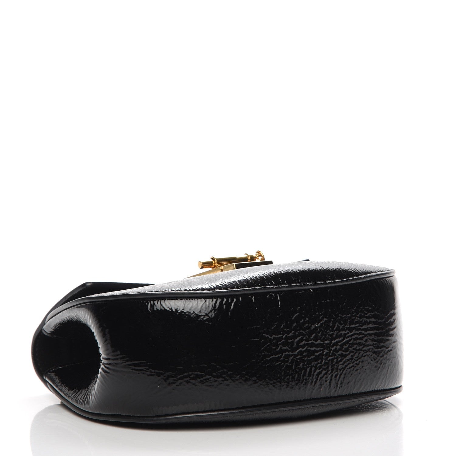 Chloe Grained Patent Mini Drew Shoulder Bag Black 4 of 7