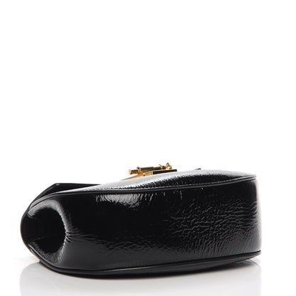 Chloe Grained Patent Mini Drew Shoulder Bag Black 4 of 7