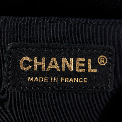 Chanel Sheepskin Braided Small Boy Reverso Flap Black 6 of 10