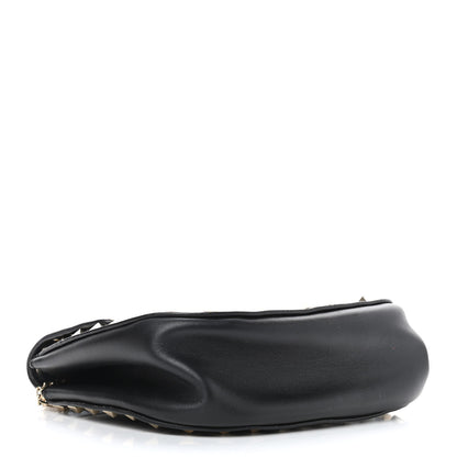 Valentino Garavani Vitello Mini Rockstud Crossbody Saddle Bag Black 3 of 7