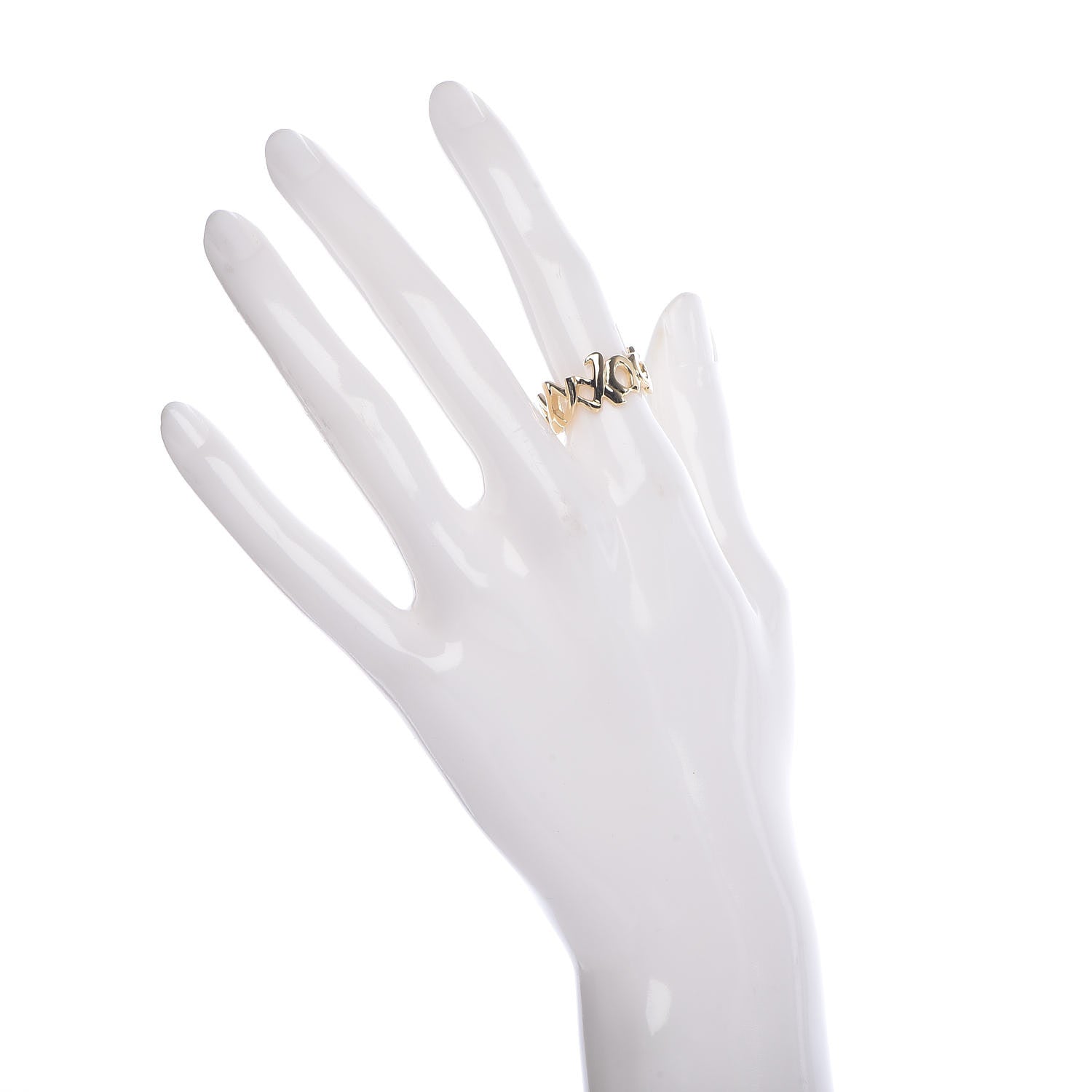 Tiffany 18K Yellow Gold Paloma Picasso Graffiti Love and Kisses Ring 52 6 2 of 6