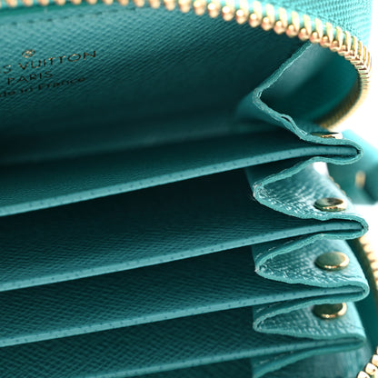 Louis Vuitton Monogram Zippy Multicartes Turquoise 6 of 10