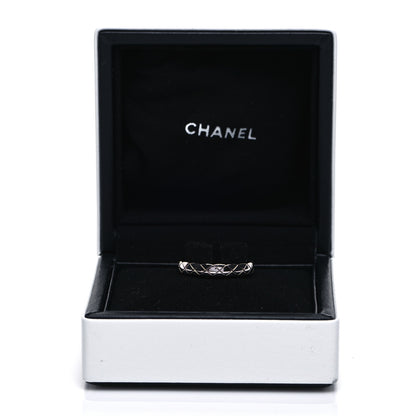 Chanel 18K White Gold Mini Coco Crush Ring 51 5.75 5 of 5