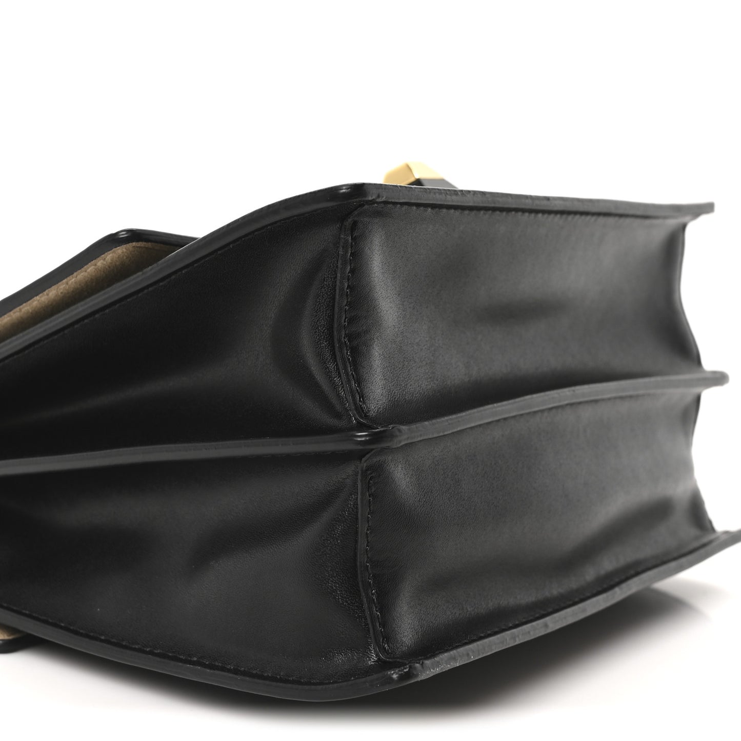 Vitello Liberty Bi-Color FF 1974 Embossed Small Kan I Shoulder Bag Black Maya