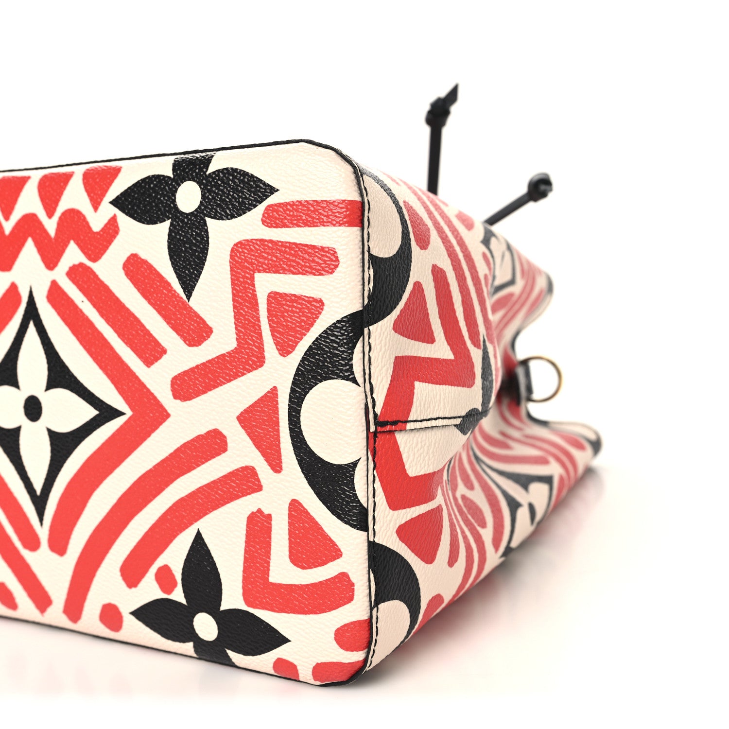 Louis Vuitton Monogram Giant Crafty NeoNoe MM Creme Rouge Black 8 of 8