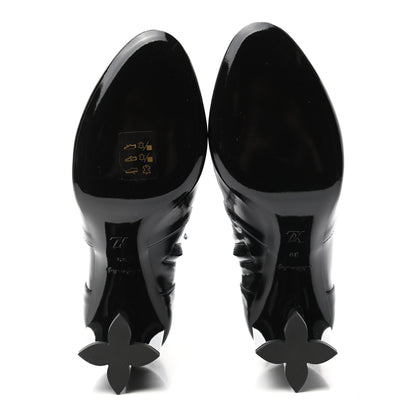 Louis Vuitton Patent Silhouette Ankle Boots 39 Black 5 of 8