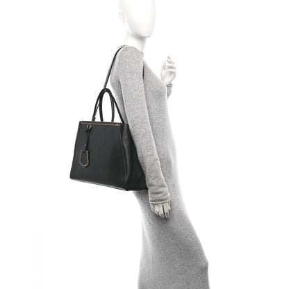 Fendi Vitello Elite Regular 2Jours Tote Black 2 of 14