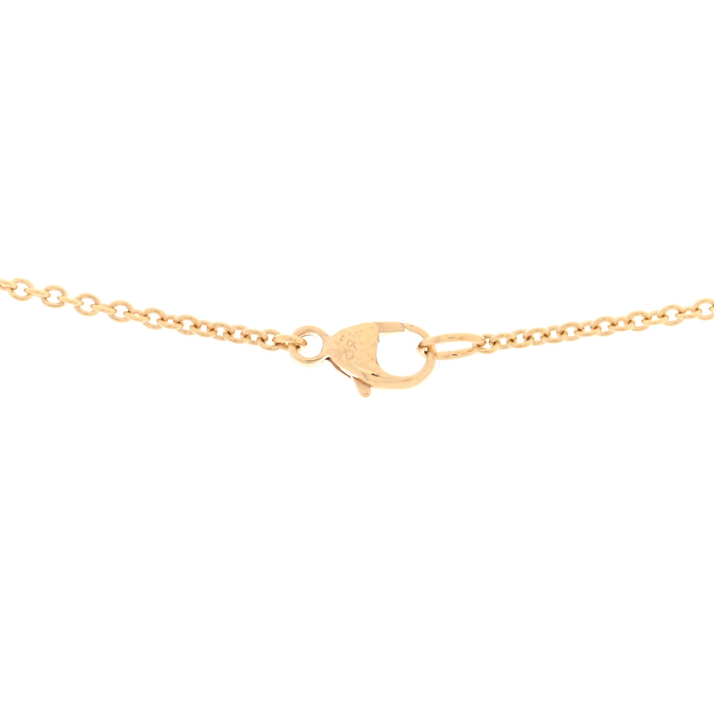 18K Yellow Gold Diamond Buckle Necklace
