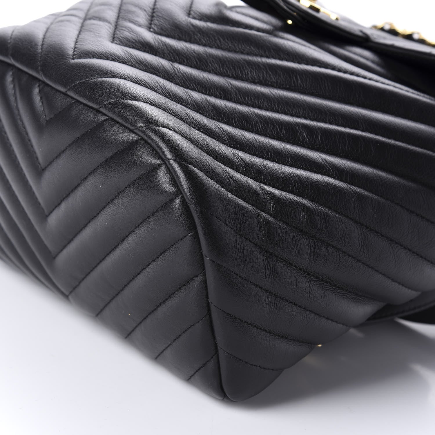 Chanel Calfskin Chevron Quilted Small Urban Spirit Backpack Black 6 of 11
