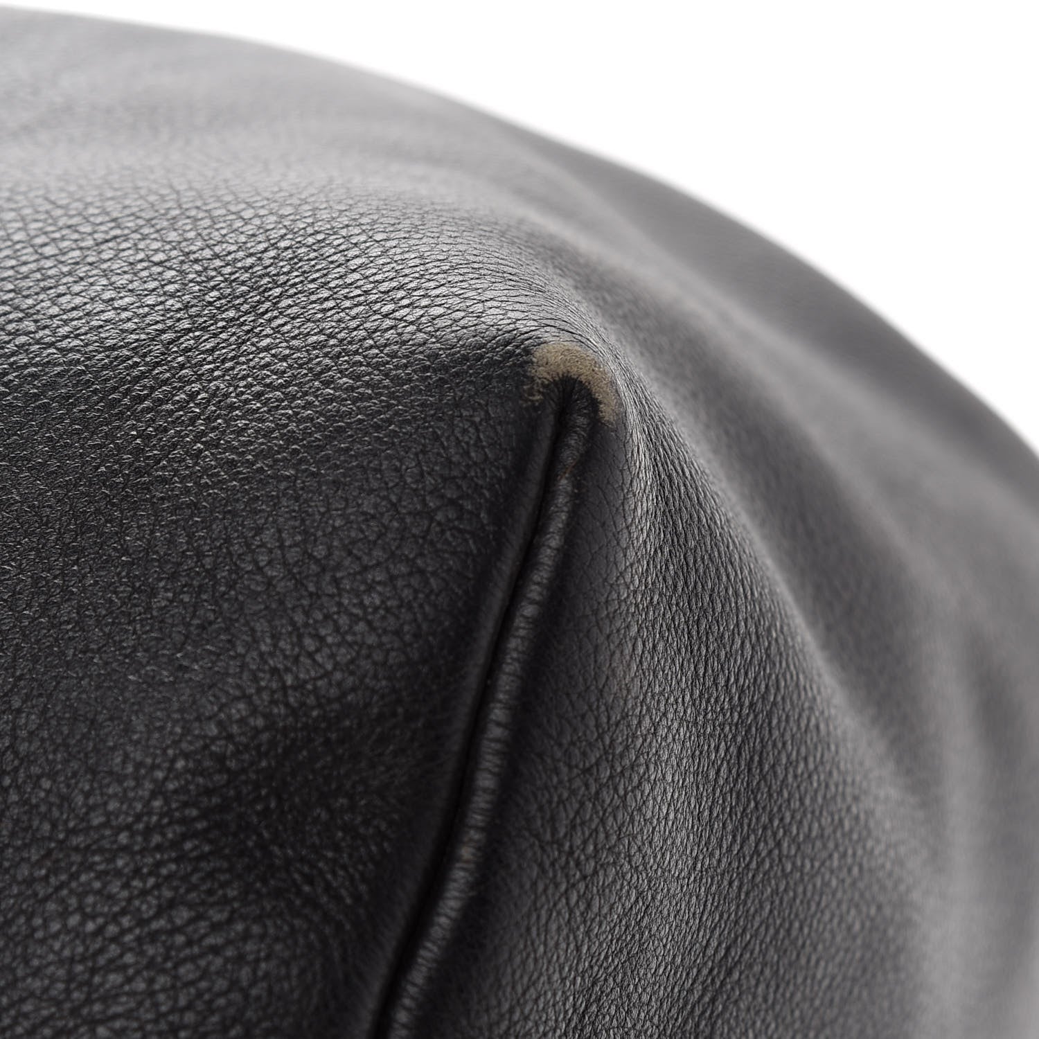 Chanel Grained Calfskin CC Drawstring Bucket Bag Black 7 of 11