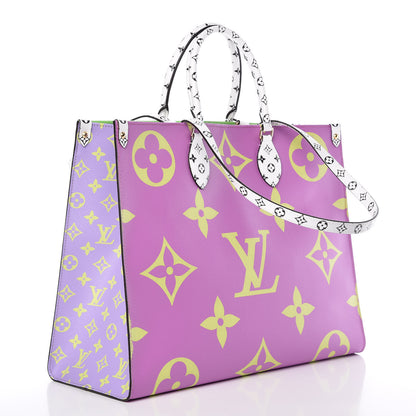 Louis Vuitton Monogram Giant Onthego GM Pink Lilac 4 of 11
