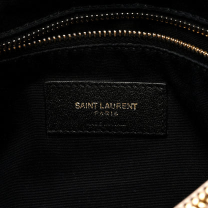 Saint Laurent Calfskin Y Quilted Monogram Medium Loulou Chain Satchel Light Natural 6 of 9