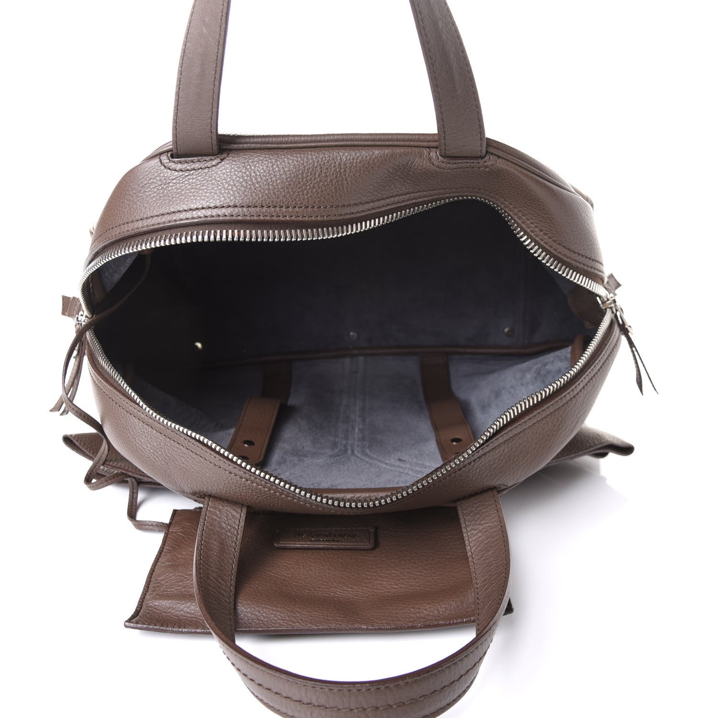 Calfskin Large Y Bow Tote Taupe