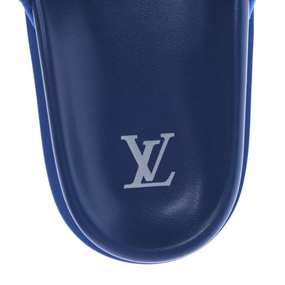 Louis Vuitton Monogram Mens Miami Mules 9 Blue 7 of 8