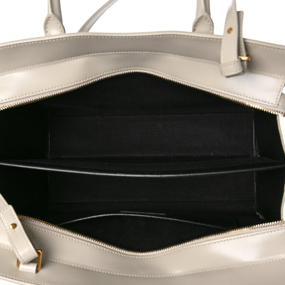 Saint Laurent Shiny Calfskin Medium Uptown Tote White 5 of 11