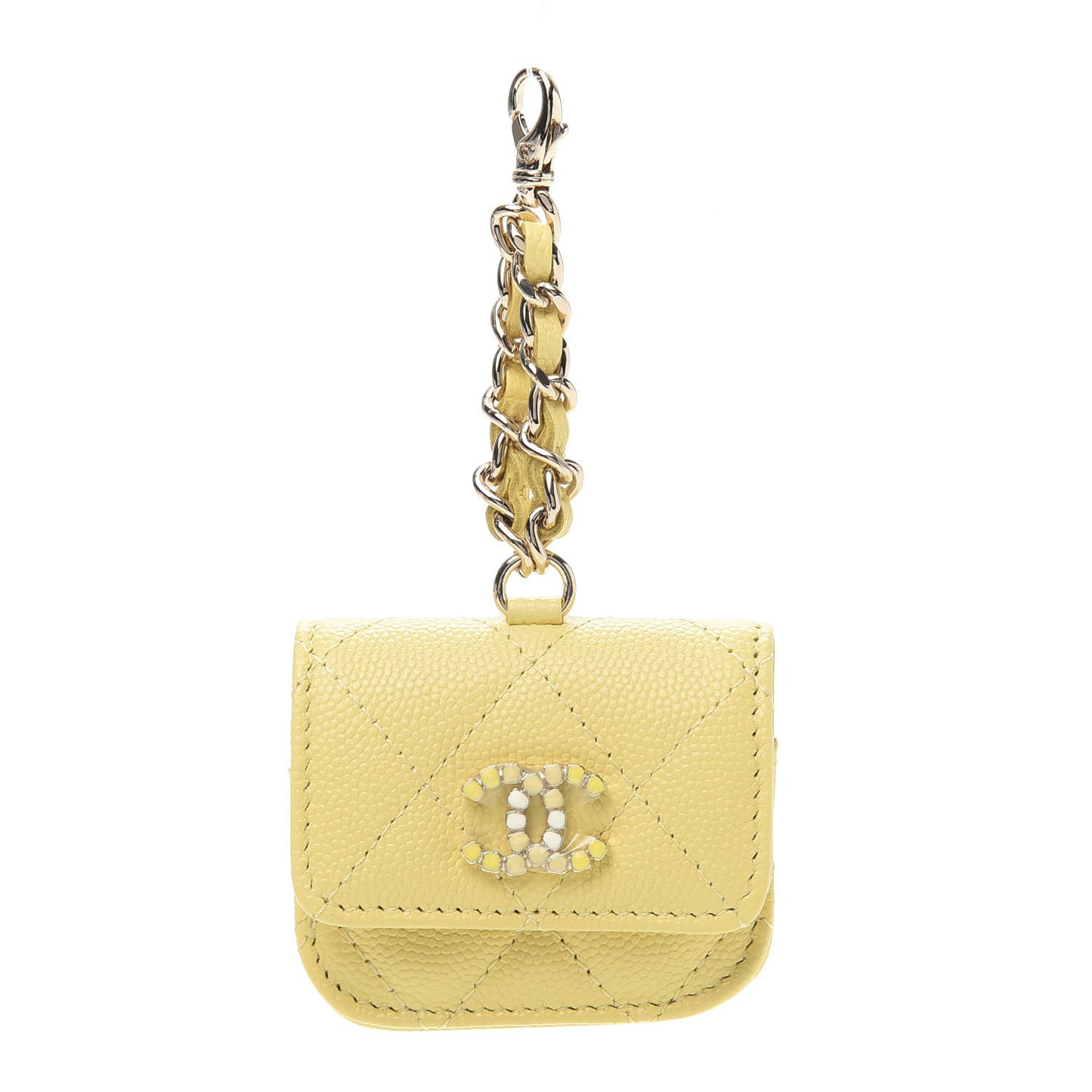 Caviar Quilted Airpod Pro Case With Chain