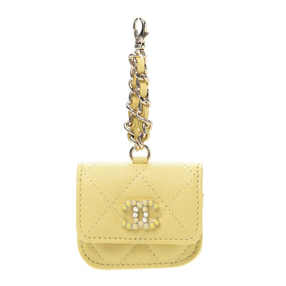 Chanel Caviar Quilted Airpod Pro Case With Chain 1 of 8