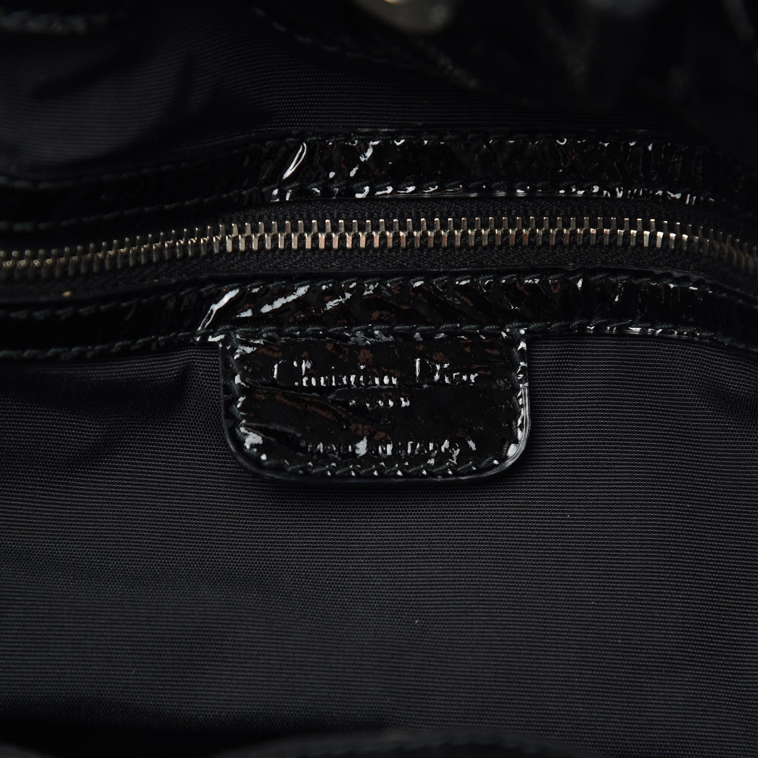 Christian Dior Patent Cannage Medium Le Trente Tote Black 6 of 10