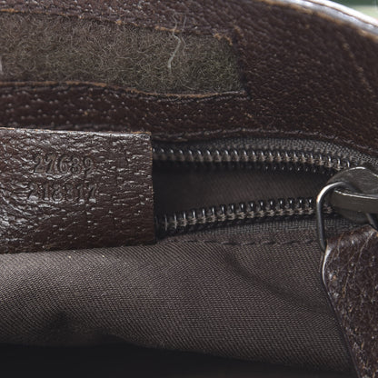 Gucci GG Monogram Web Messenger Crossbody Bag Dark Brown 6 of 14