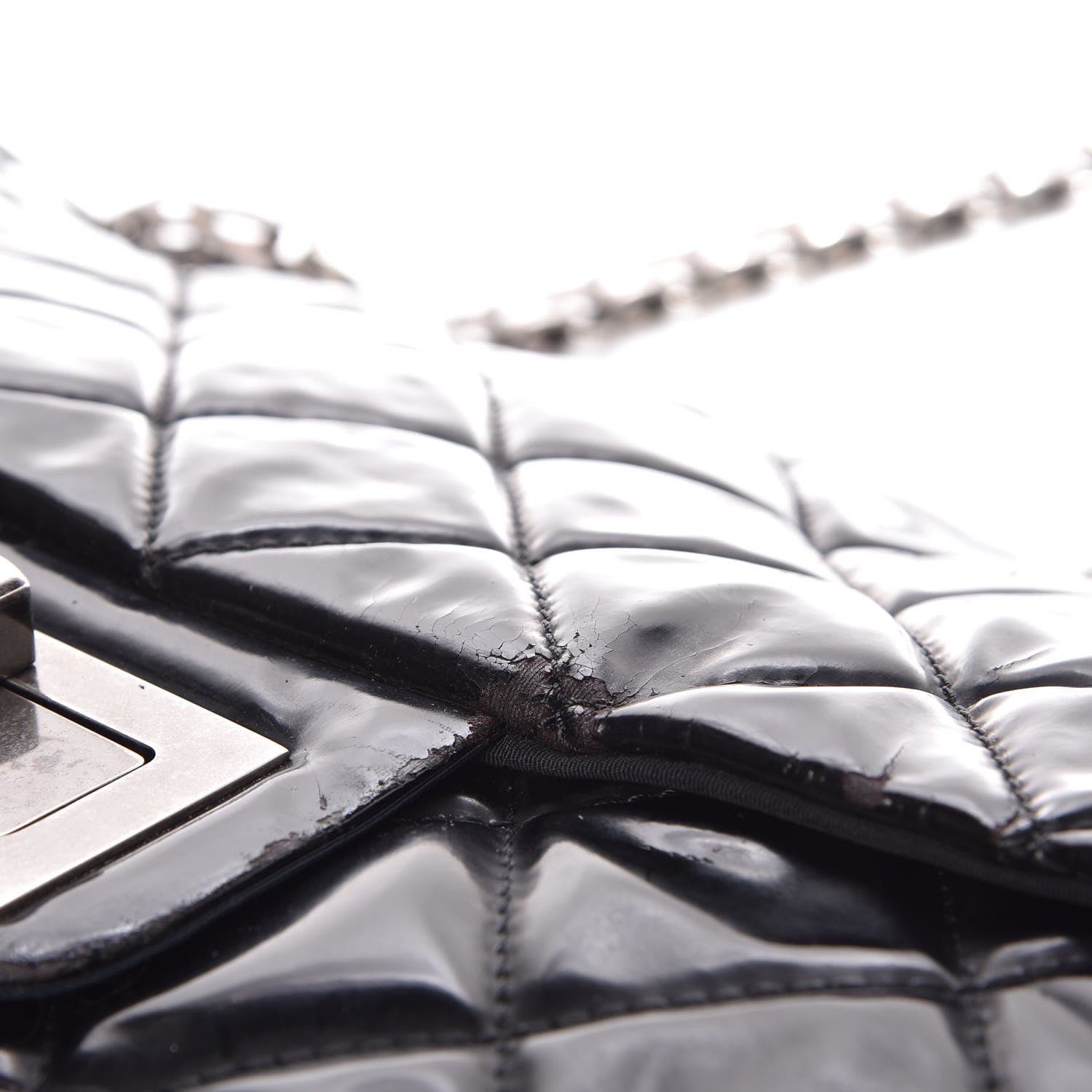 Chanel Vinyl Quilted XXL Reissue Flap Black 14 of 20