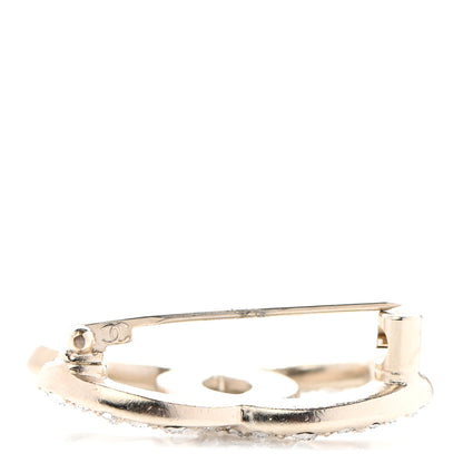 Chanel Crystal Palais Garnier CC Brooch Gold 4 of 5