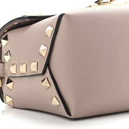 Valentino Garavani Calfskin Mini Rockstud Crossbody Bag Poudre 9 of 10