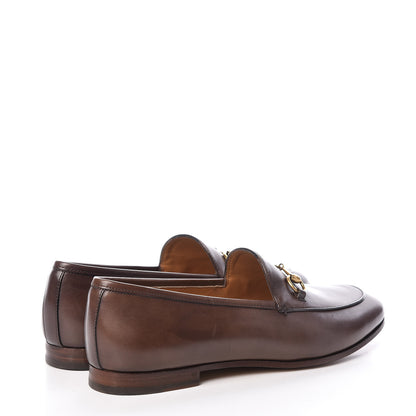 Gucci Calfskin Womens Jordaan Loafers 39 Fondente Brown 4 of 8