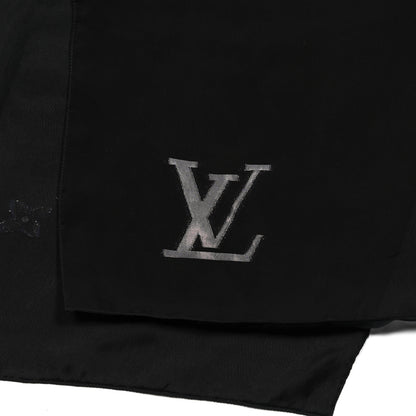 Louis Vuitton Silk Monogram Shawl Black 4 of 4