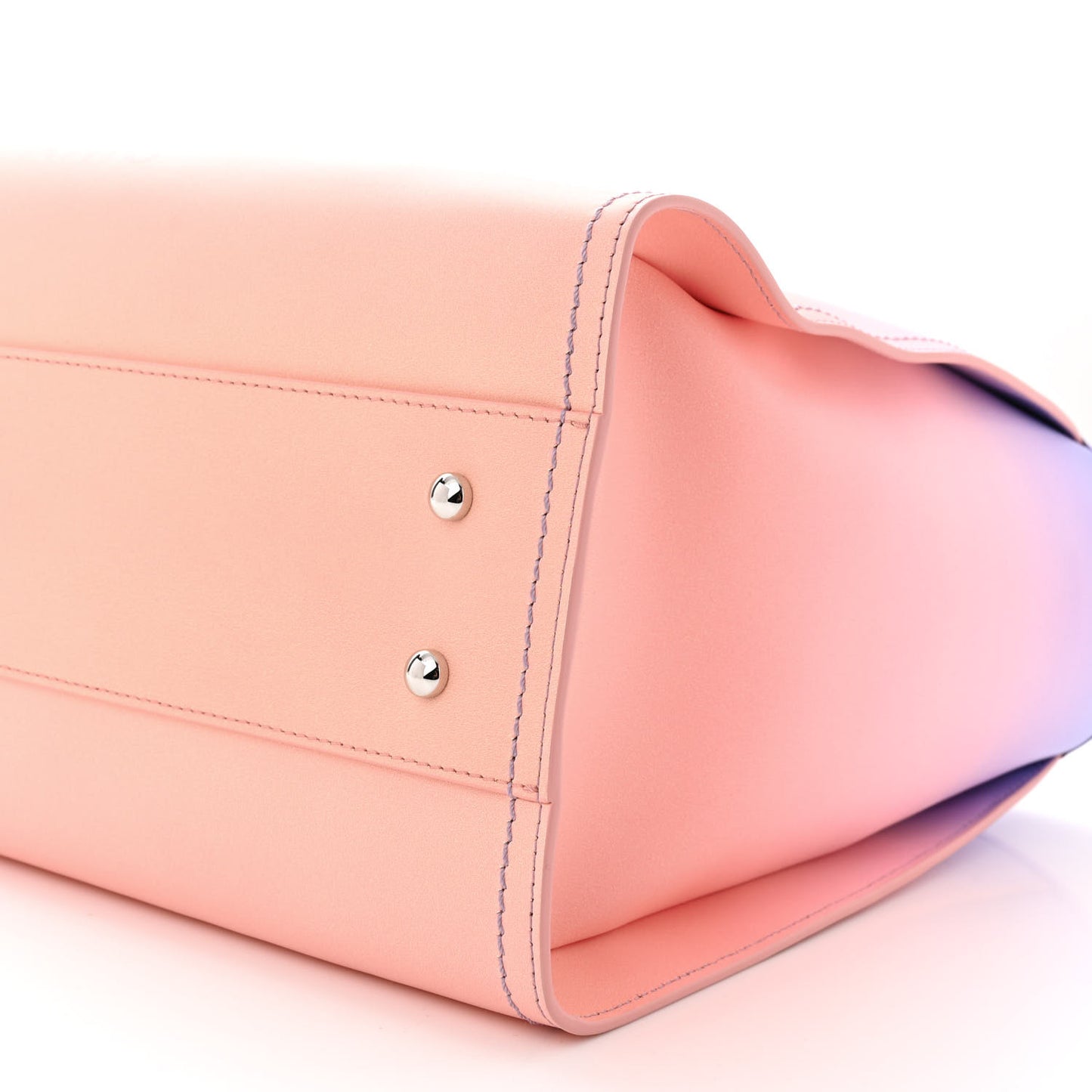 Shaded Calfskin Medium Deauville Tote Light Purple Pink Coral