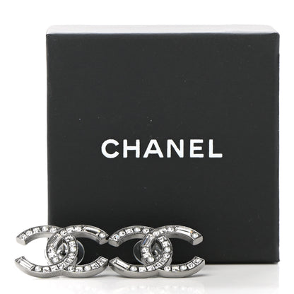 Chanel Baguette Crystal Pearl CC Bright Young Things Earrings Ruthenium 5 of 5