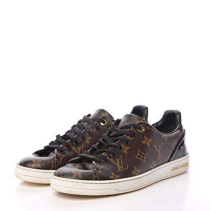 Louis Vuitton Patent Monogram Frontrow Sneakers 39 3 of 25