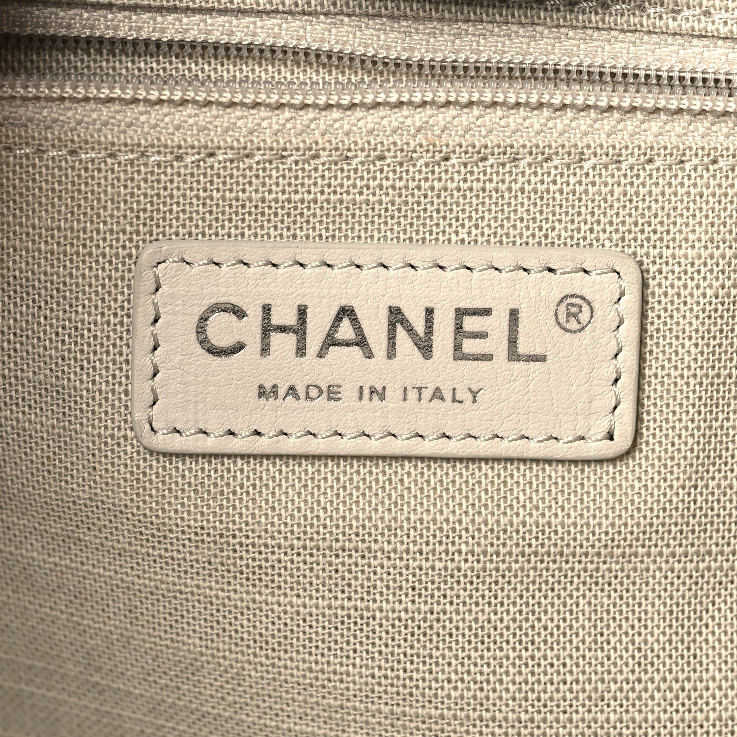 Chanel Mixed Fibers Medium Deauville Tote Grey 7 of 11