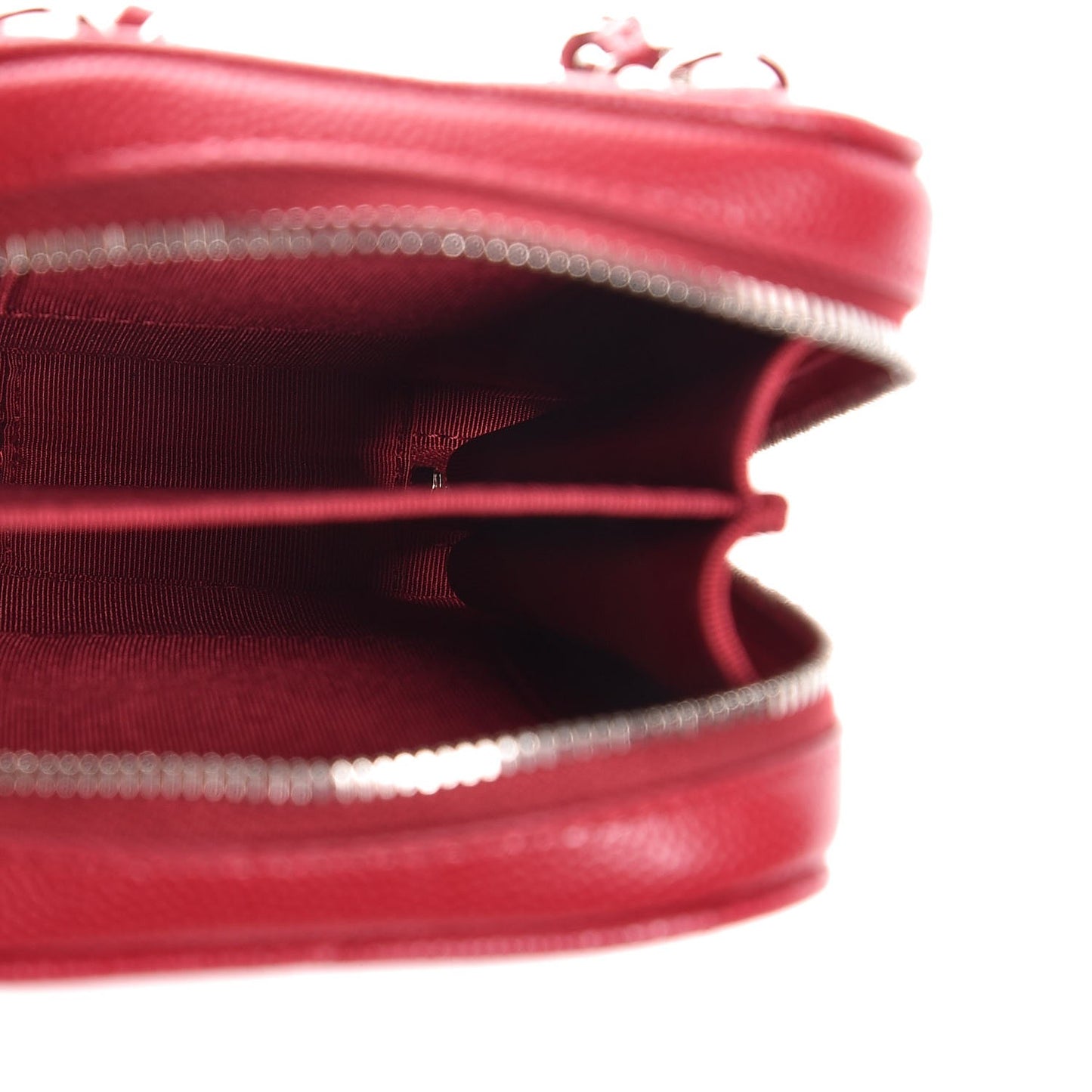 Caviar Quilted Classic Clutch With Chain Pink