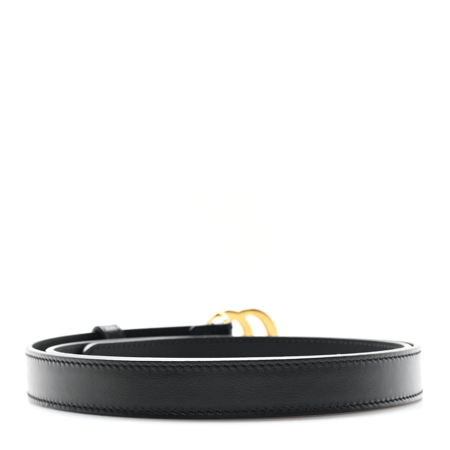 Gucci Calfskin Double G 20mm Belt 85 34 Black 2 of 4