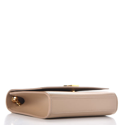 Saint Laurent Grain De Poudre Small Monogram Kate Satchel Nude Powder 4 of 7