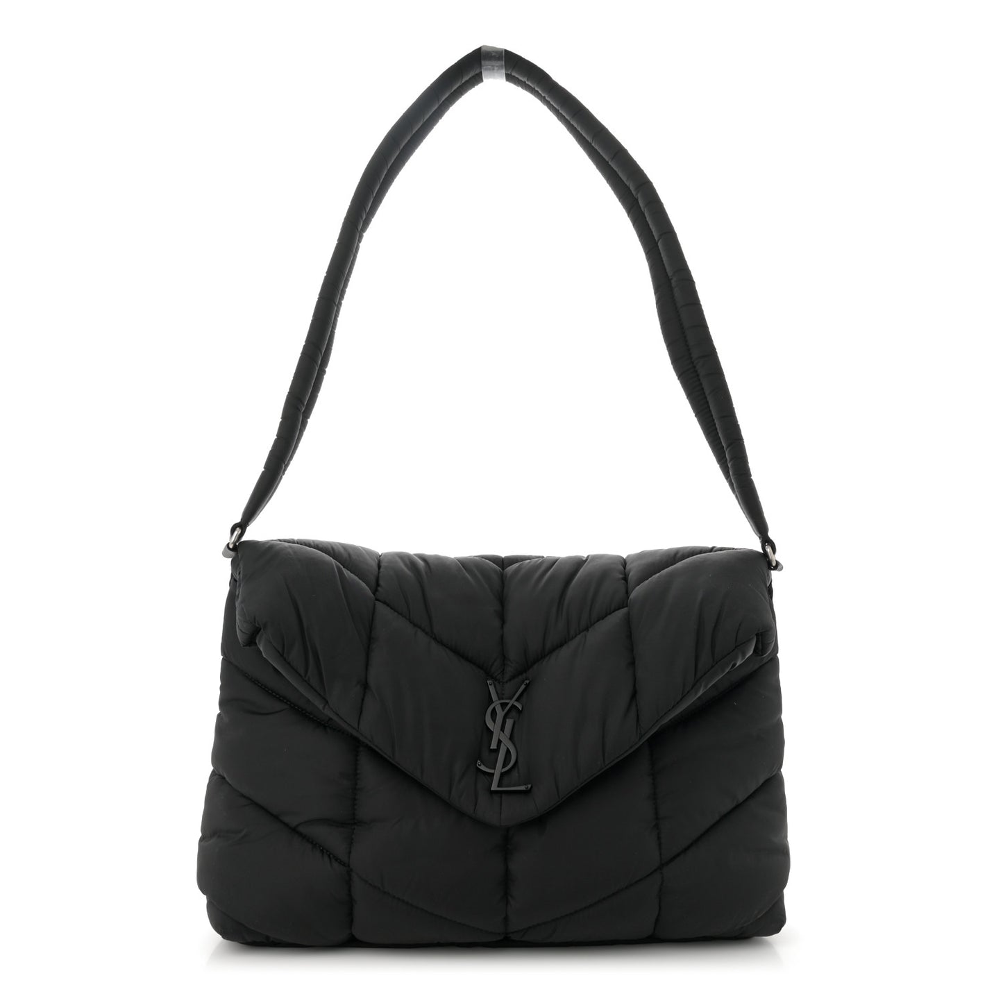 Econyl Nylon Lou Puffer Messenger Black