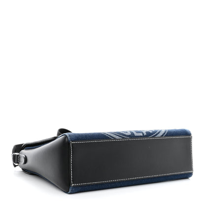 Burberry Denim Medium Print Note Crossbody Bag Blue 4 of 11