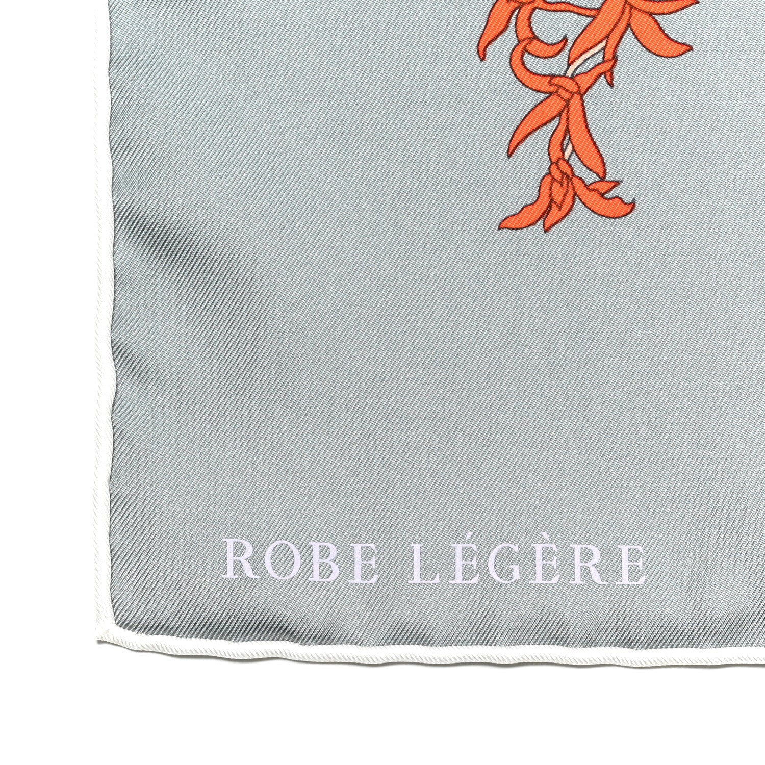 Hermes Silk Robe Legere Scarf 90 Gris Corail Rose Pourpre 3 of 6
