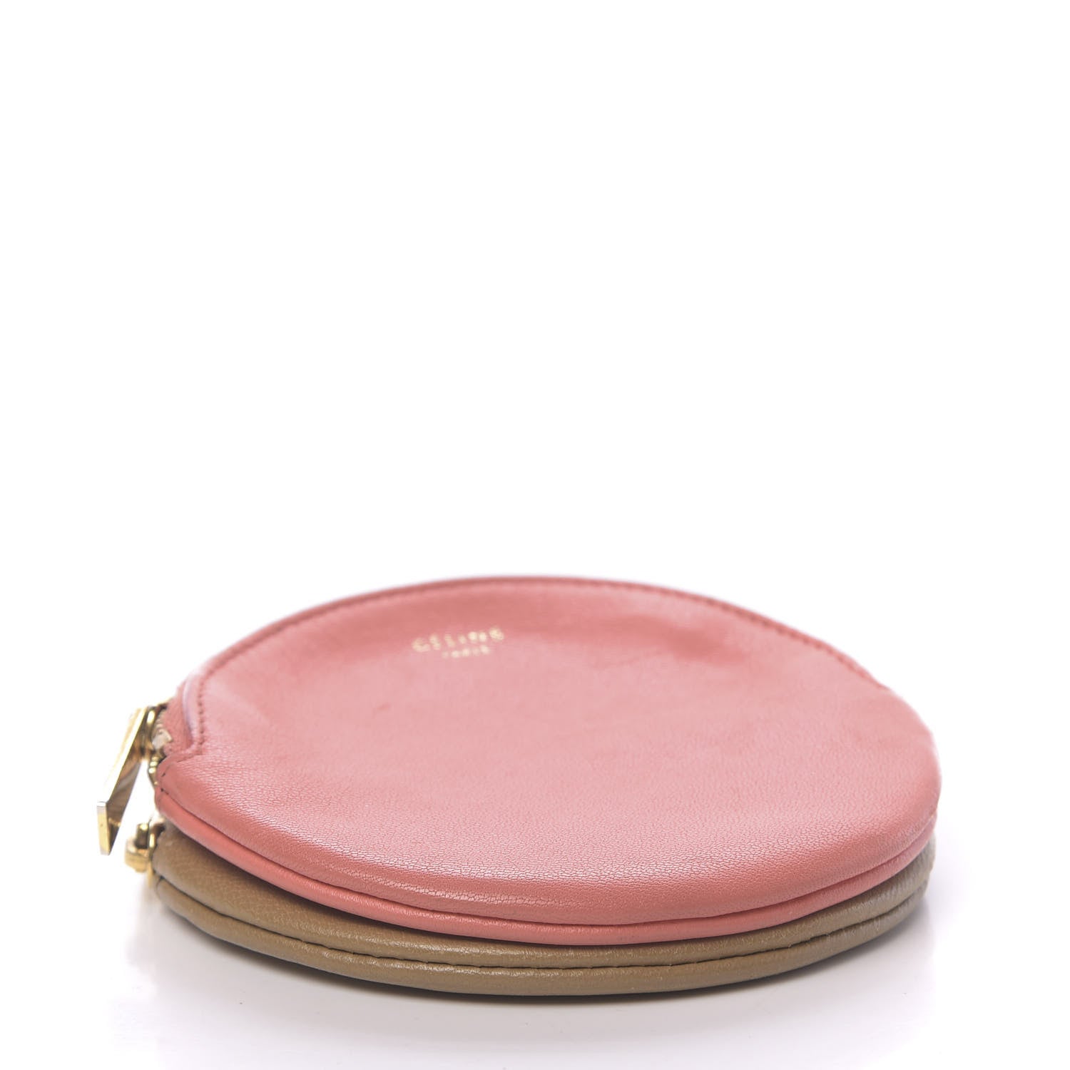 Celine Smooth Calfskin Round Zip Coin Purse Pink 4 of 10