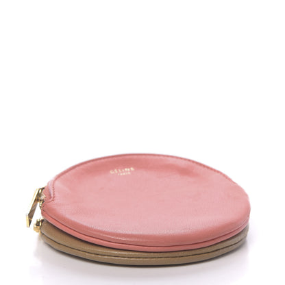 Celine Smooth Calfskin Round Zip Coin Purse Pink 4 of 10
