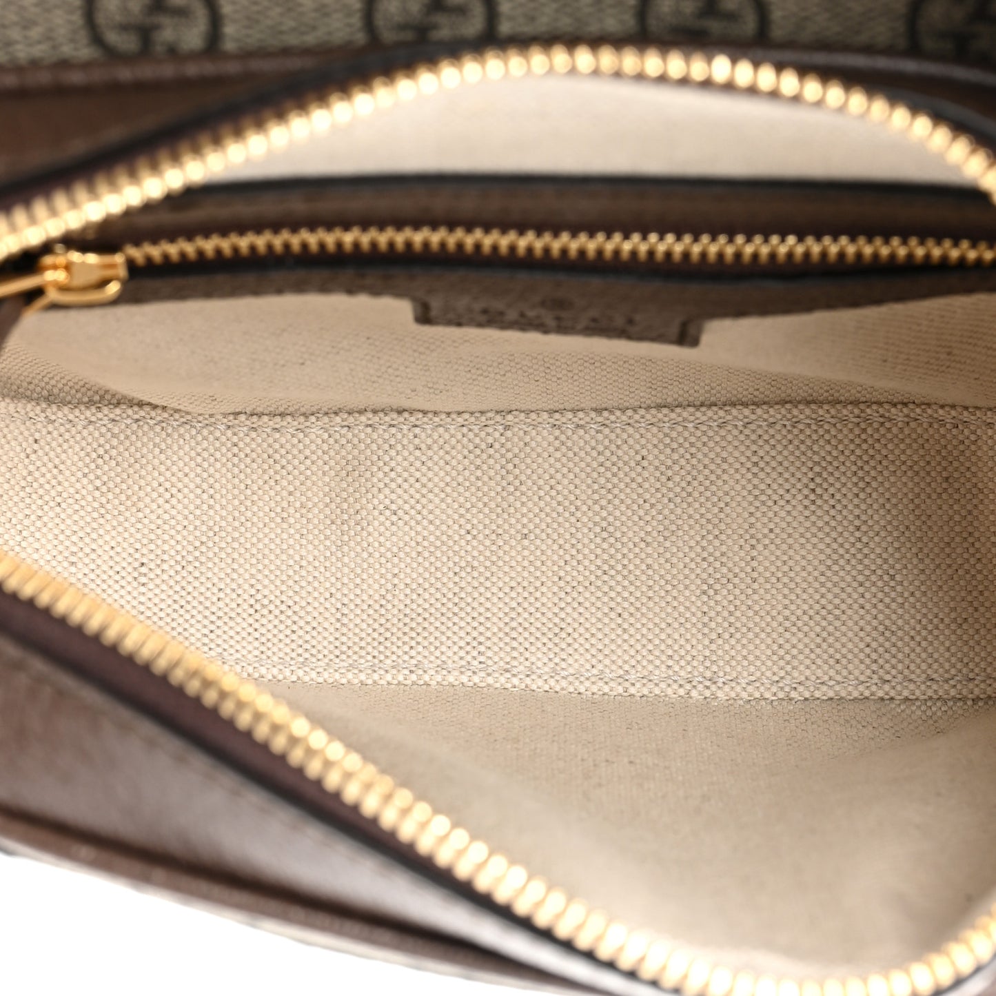 GG Supreme Monogram Textured Dollar Calfskin Mini Ophidia Flap Shoulder Bag Beige Ebony New Acero