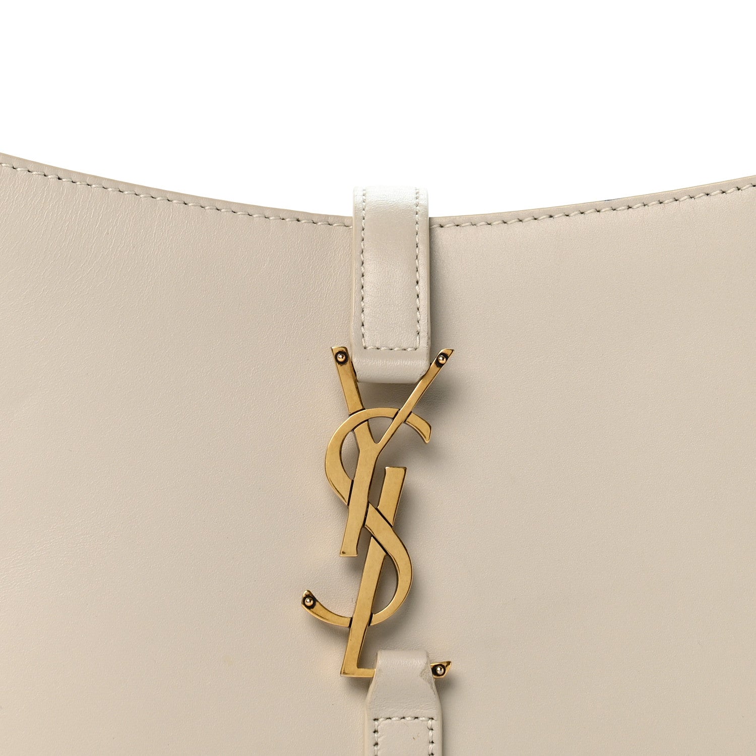 Saint Laurent Smooth Calfskin Le 5 A 7 Hobo Crema Soft 7 of 12