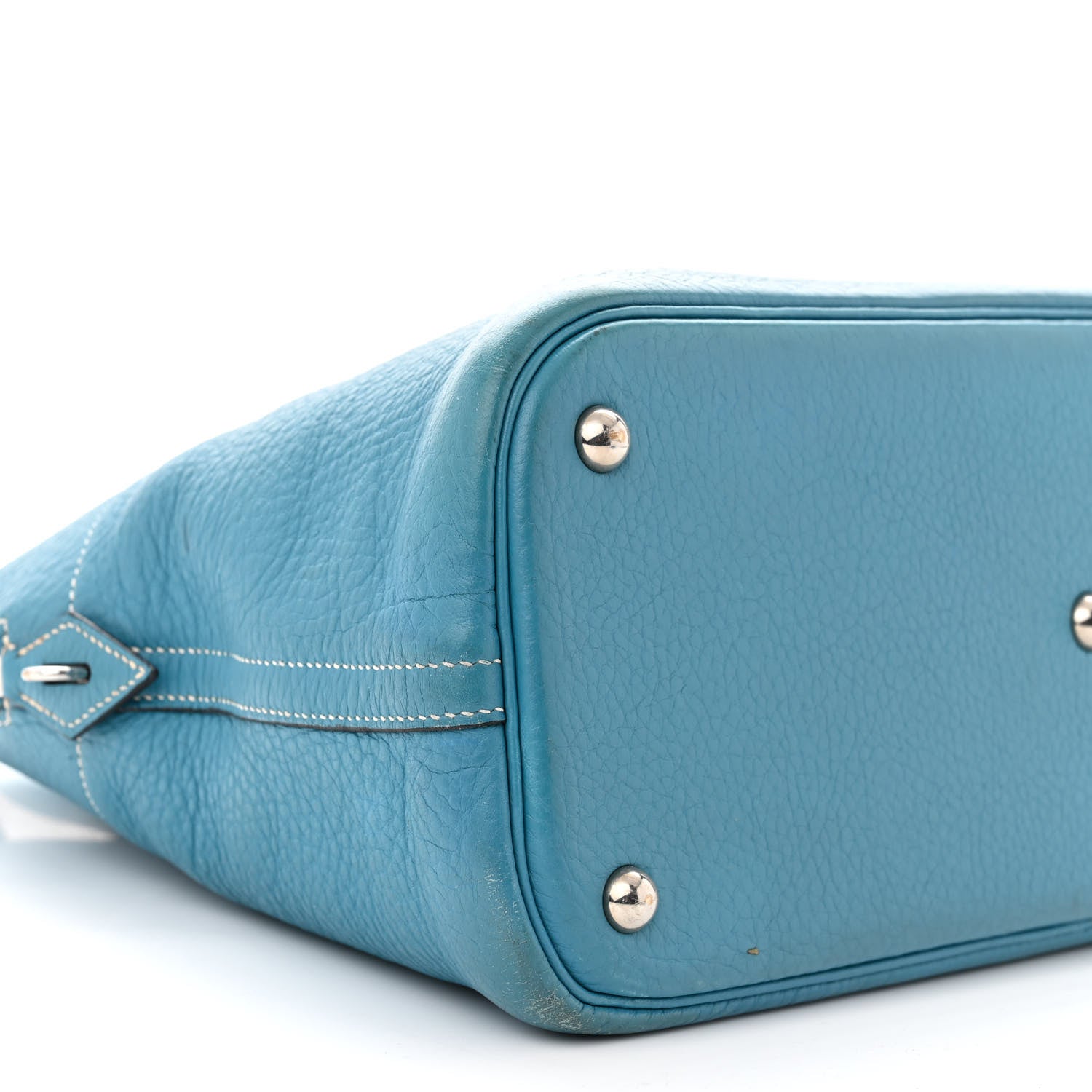 Hermes Taurillon Clemence Bolide 35 Bleu Jean 8 of 18