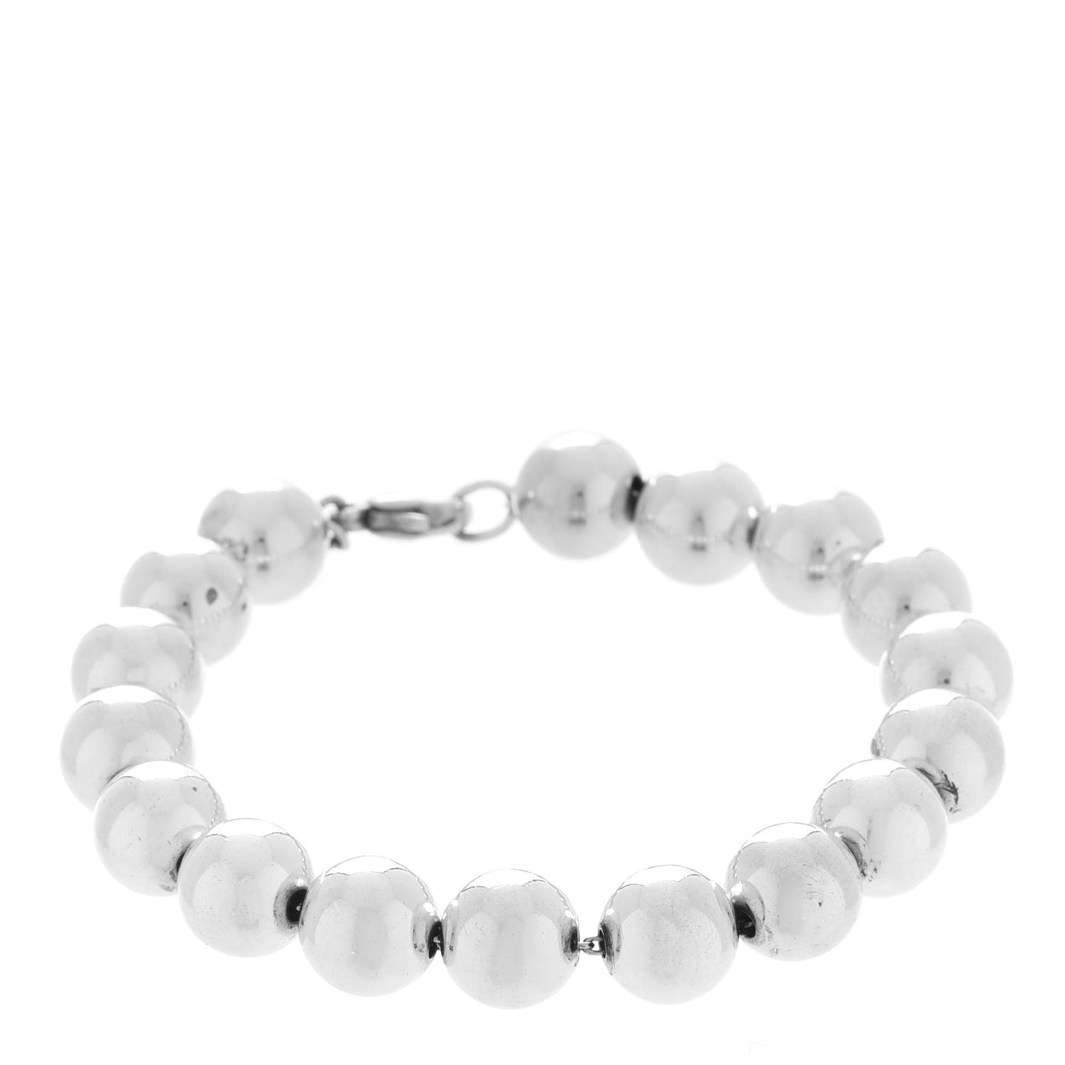 Tiffany Sterling Silver 10mm HardWear Ball Bracelet 1 of 5