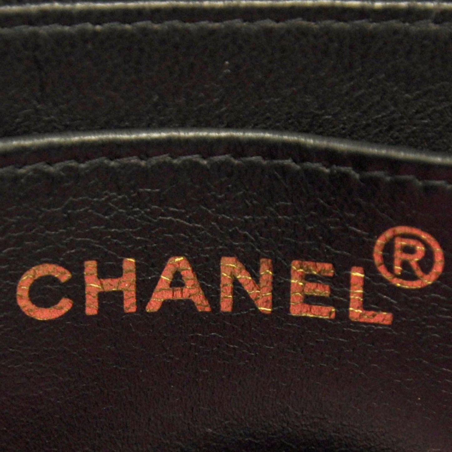 Patent Diamond Stitched Jumbo Flap Black