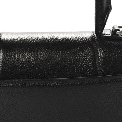 Balenciaga Grained Calfskin Hourglass Top Handle Bag XS Black 11 of 11