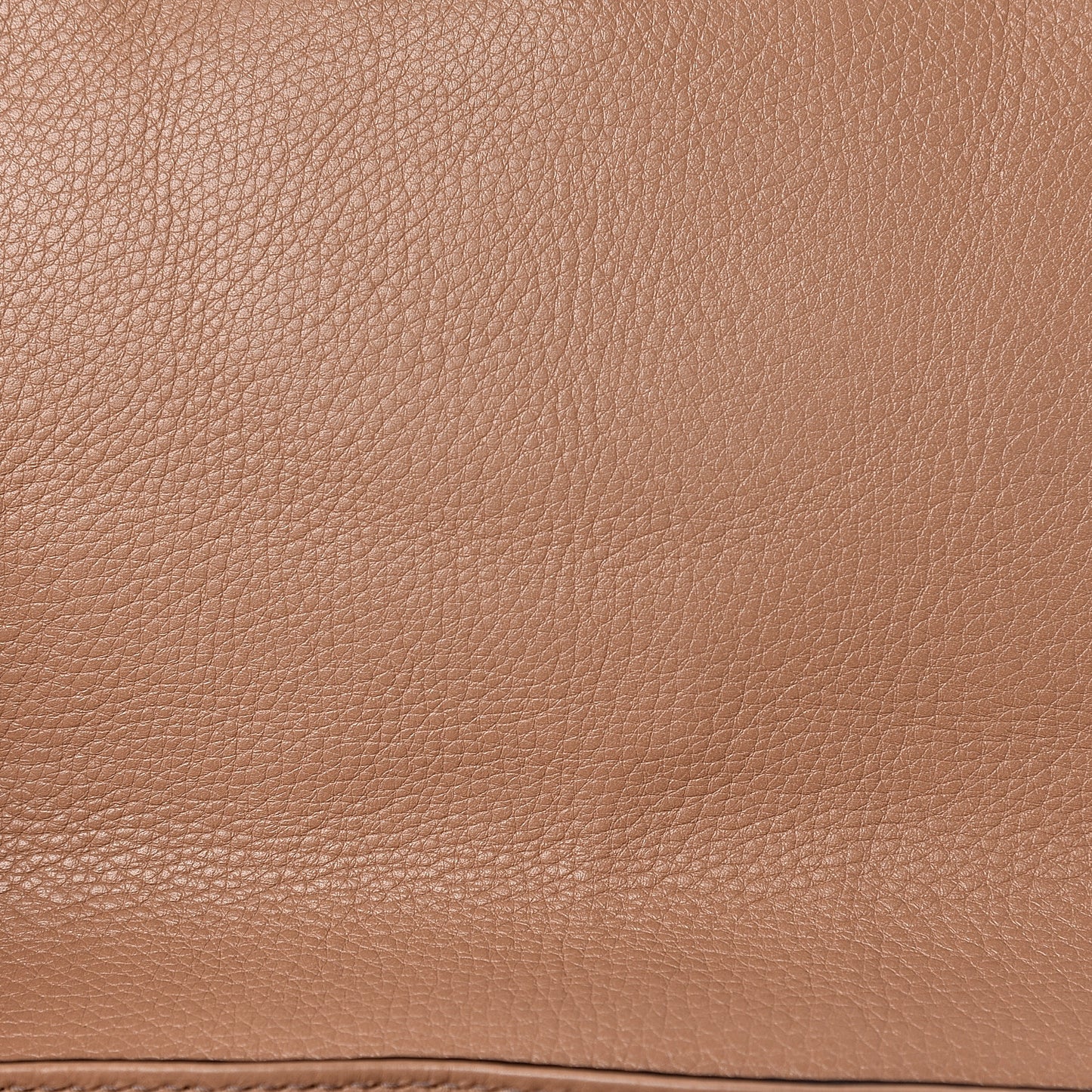 Pebbled Calfskin Medium Soho Flap Crossbody Camelia