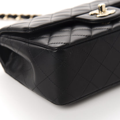 Chanel Lambskin Quilted Mini Rectangular Flap Black 6 of 11