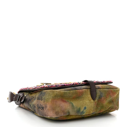Chanel Washed Toile Graffiti On The Pavements Messenger Khaki Multicolor 4 of 10