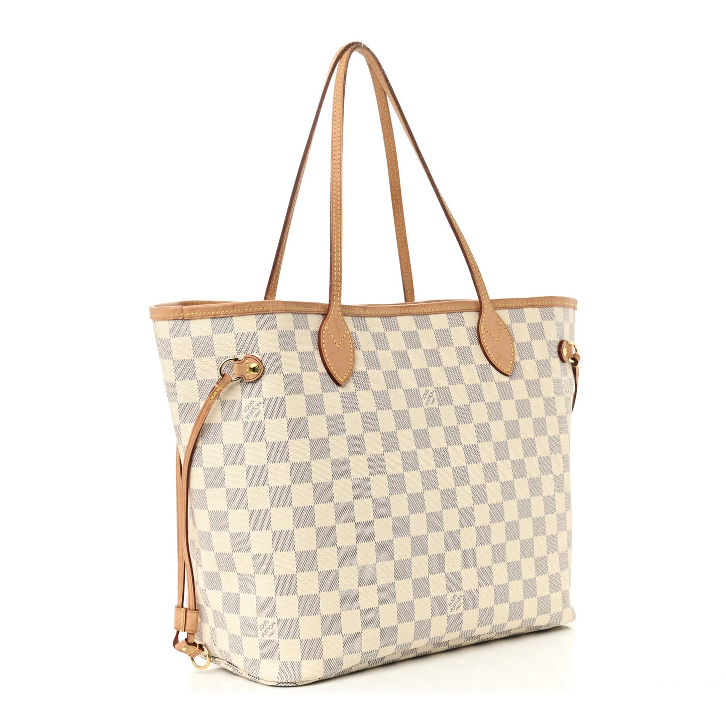 Damier Azur Neo Neverfull MM Rose Ballerine